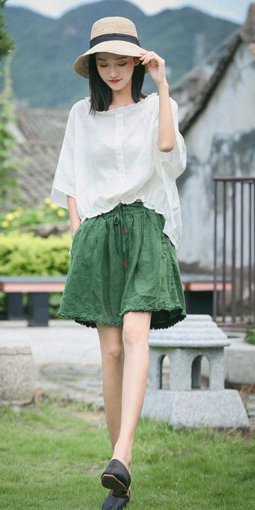 亞麻材質　亞麻衣服穿搭